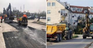 Trwają prace drogowe na ul. Sienkiewicza w Malczycach