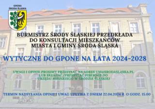 Konsultacje społeczne wytycznych do Gminnego Programu Ograniczania Niskiej Emisji na lata 2024-2028