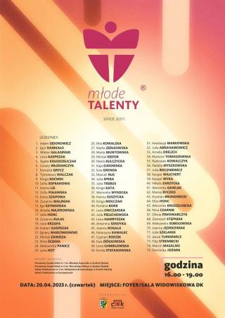 Wkrótce odbędzie się Gala Młode Talenty 2023. Poznajcie uczestników!