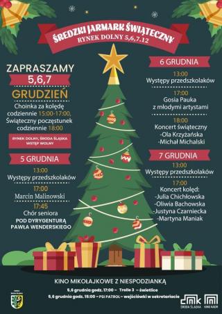 Pełen atrakcji Średzki Jarmark Świąteczny startuje 5 grudnia!