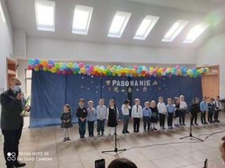 Pasowanie na Przedszkolaka w przedszkolu w Szczepanowie