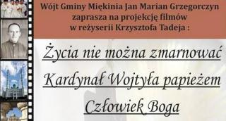 PROJEKCJE FILMÓW I SPOTKANIA Z REŻYSEREM W GMINIE MIĘKINIA