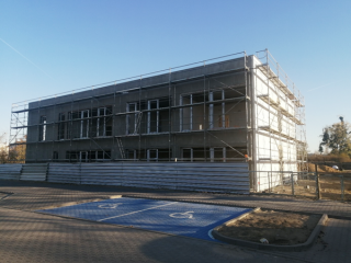 Wizyta Aglomeracji Wrocławskiej na budowie Inkubatora Przedsiębiorczości