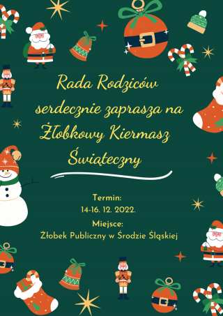 Rada Rodziców zaprasza na Żłobkowy Kiermasz Świąteczny