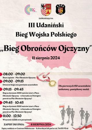 Wystartowały zapisy na III Udaniński Bieg Wojska Polskiego - ,,Bieg Obrońców Ojczyzny