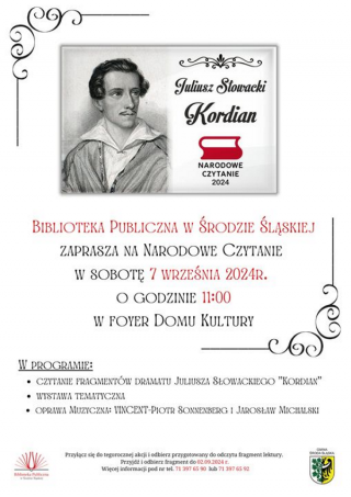 Średzka biblioteka zaprasza na Narodowe Czytanie!