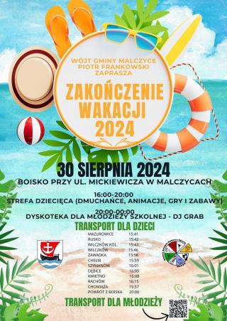 Huczne Zakończenie Wakacji 2024 w Malczycach!