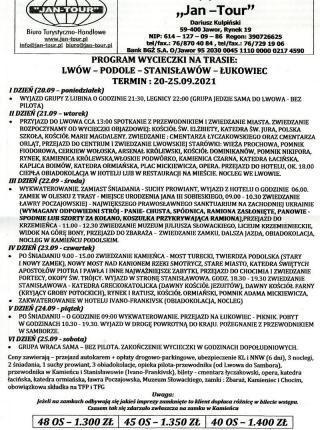 Wycieczka na trasie: Lwów - Podole - Stanisławów - Łukowiec. Ostanie wolne miejsca!