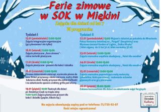 Aktywne ferie z SOK-iem w Miękini