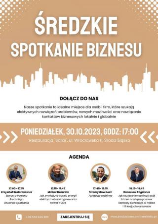 Średzkie Spotkanie Biznesu już 30 października