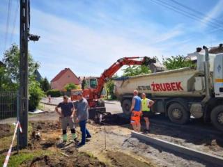 Trwają prace na drogach w Udaninie i w Lusinie