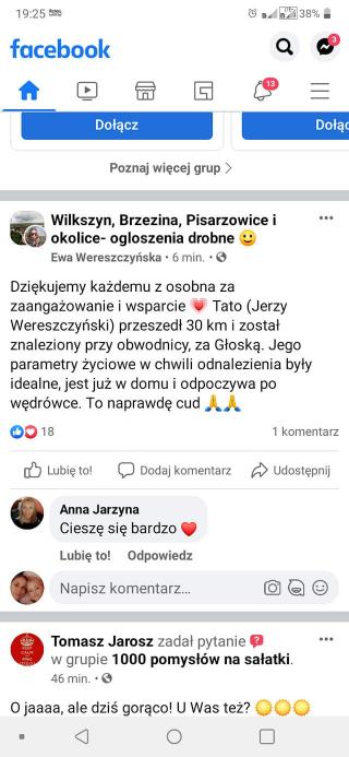 Zaginął Edward Jerzy Wereszczyński z Pisarzowic!