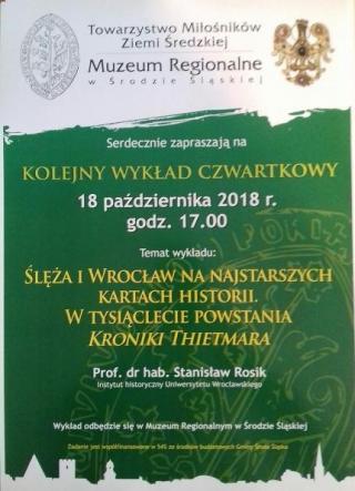 Wykład czwartkowy w średzkim muzeum