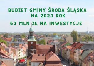 Budżet Gminy Środa Śląska na 2023. Inwestycje to ponad 63 mln zł