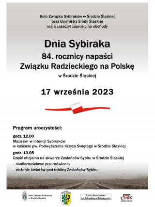 Uroczyste obchody Dnia Sybiraka w Środzie Śląskiej