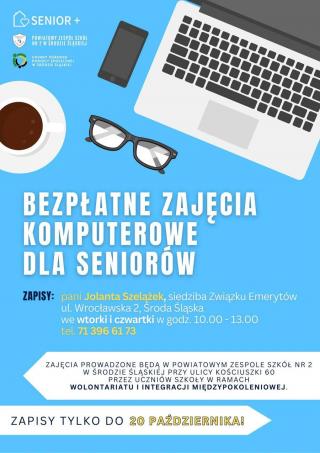 Rozpoczął się nabór na bezpłatne zajęcia komputerowe dla seniorów