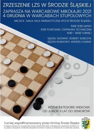 Już wkrótce “Warcabowe Mikołajki” w Środzie Śląskiej