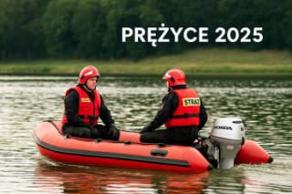 Alarm próbny, sprawdzian realny – strażacy w akcji nad zalewem w gminie Miękinia