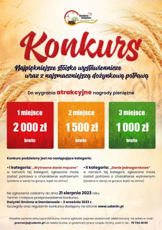 Konkursy dożynkowe Gminy Udanin