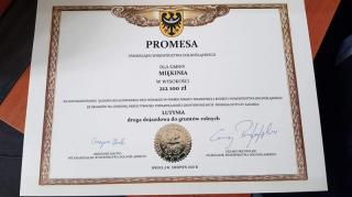 Promesa dla gminy Miękinia odebrana