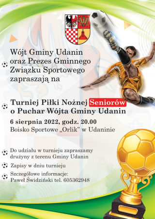 Wkrótce w Udaninie odbędzie się turniej piłkarski