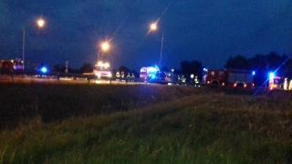 Wypadek na obwodnicy - poszkodowana 1 osoba