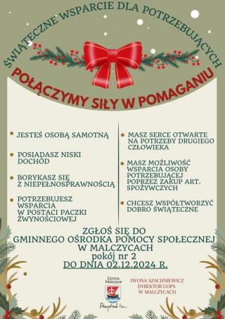 Gmina Malczyce: Połączmy siły w pomaganiu!