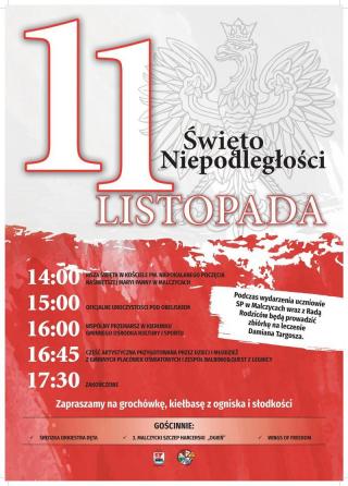 Zapraszamy na obchody Święta Niepodległości w Malczycach