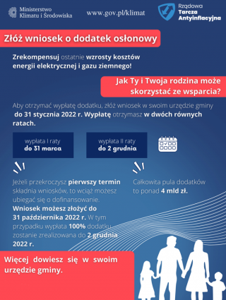 Dodatek osłonowy dla mieszkańców Gminy Udanin