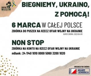 Udanin: Biegniemy Ukraino z pomocą!