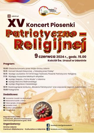 Koncert Piosenki Patriotyczno-Religijnej w Udaninie już w czerwcu!