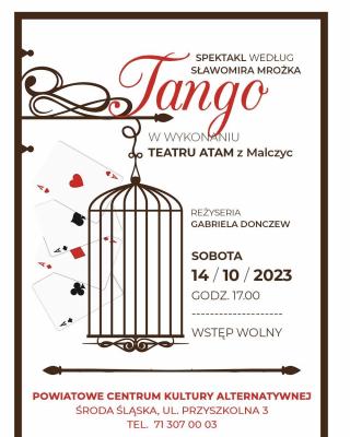 Spektakl “Tango” wkrótce do obejrzenia w Środzie Ślaskiej