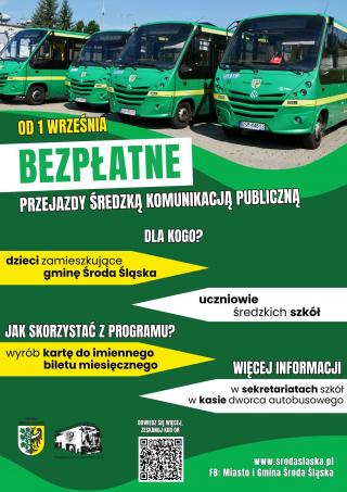 Bezpłatne przejazdy Średzką Komunikacją Publiczną! Kto może skorzystać?