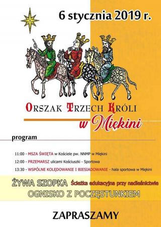 Orszak Trzech Króli ulicami Miękini