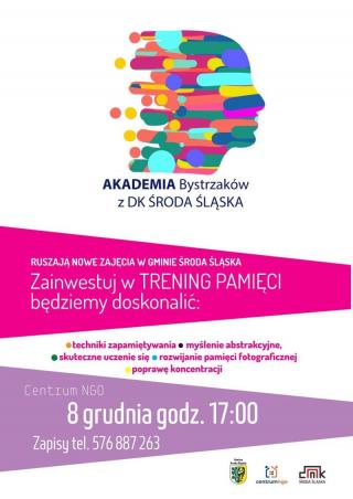 Startuje Akademia Bystrzaków z Domem Kultury w Środzie Śląskiej!
