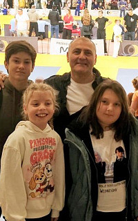 Młodzi średzcy judocy z wizytą na macie mistrza Fot. Szkółka JudoSharks