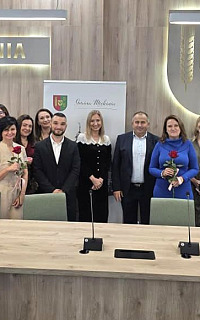 Uroczyste wręczenie aktów nadania stopnia nauczyciela mianowanego Fot. Gmina Miękinia