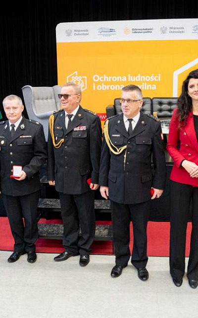 Zasłużeni dla bezpieczeństwa naszego regionu! Fot. Powiat Średzki - RFP