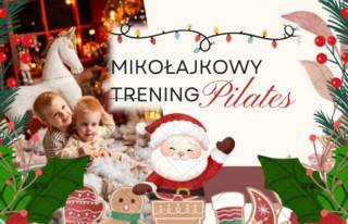 Mikołajkowy trening pilates w świetlicy wiejskiej w Krynicznie