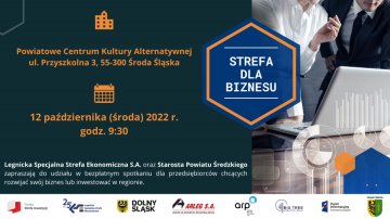 Zapraszamy przedsiębiorców do udziału w spotkaniu "Strefa dla biznesu"