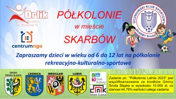 Uczniowski Klub Sportowy Skarby zaprasza na półkolonię sportową