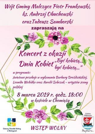 Koncert w kościele w Chomiąży z okazji Dnia Kobiet