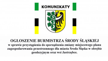 Ogłoszenie Burmistrza Środy Śląskiej