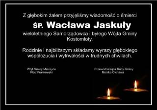 Kondolencje od Władz Gminy Malczyce