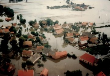 Rzeczyca z lotu ptaka/ Fot. H. Graboń