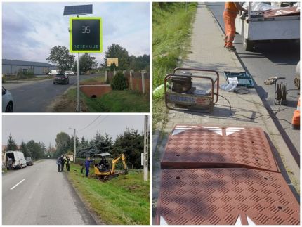 Wyświetlacze i progi gotowe, ale to nie koniec działań powiatu