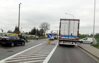 Kolizja w miejscowości Błonie