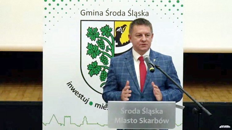 Burmistrz Środy Śląskiej Adam Ruciński