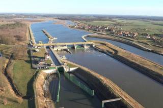 Stopień wodny Malczyce / fot. Regionalny Zarząd Gospodarki Wodnej we Wrocławiu