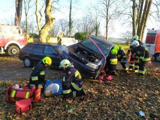 Ćwiczenia strażaków z OSP Wilczków
